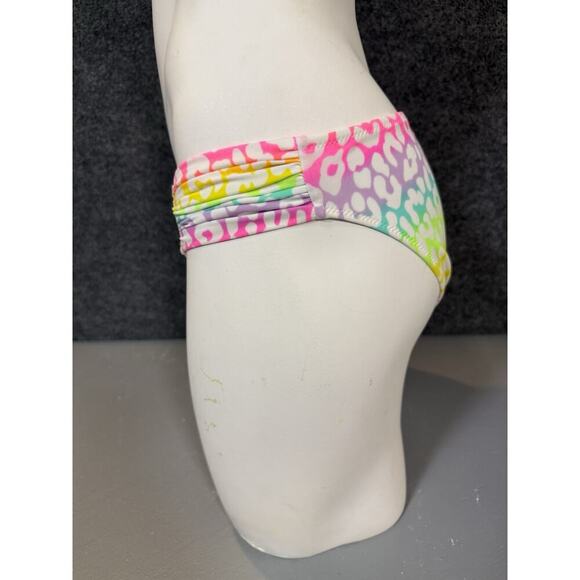 Retired Victoria’s Secret Multicolor Cheetah Print Bikini Bottoms Size Medium - Picture 4 of 6
